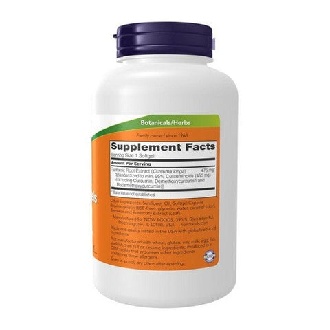 Now Foods, Curcumin Softgels, 120 SOFTGELS Now Foods