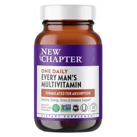 New Chapter, Every Man's One Daily Multivitamin, 72 Veg Tabs New Chapter