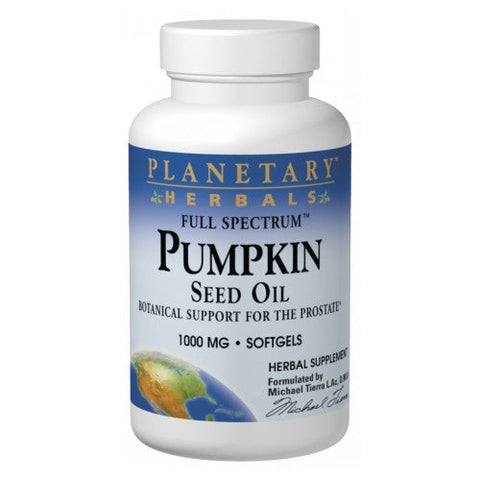 Planetary Herbals, Full Spectrum Pumpkin Seed Oil, 1000mg, 180 softgels Planetary Herbals