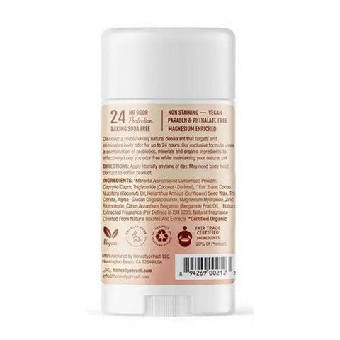 Honestly pHresh, Prebiotic Natural Deodorant Barely Sweet, 2.25 Oz Honestly pHresh