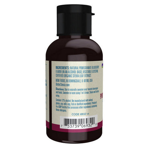 Now Foods, BetterStevia Liquid Pomegranate Blueberry, 2 Oz Now Foods
