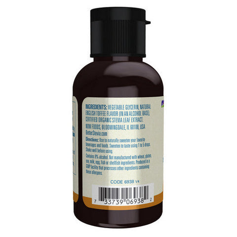 Now Foods, Better Stevia English Toffee, 2 Oz Now Foods