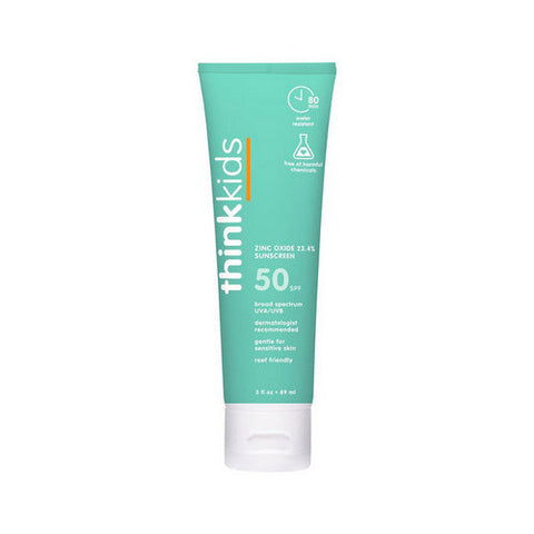 Thinkbaby, Sunscreen Lotion Clear Zinc Spf 50, 3 Oz Thinkbaby