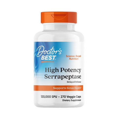 Doctors Best, High Potency Serrapeptase, 120,000 Units, 270 Veggie Caps