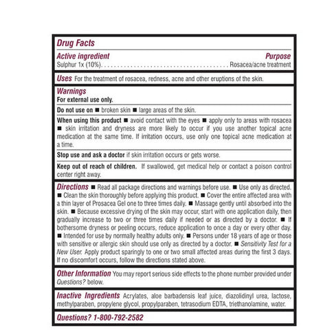 Fungicure, Prosacea Gel, 0.75 Oz