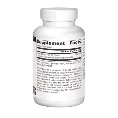 Source Naturals, Omega-7 Sea Buckthorn Oil, 30 Sgels