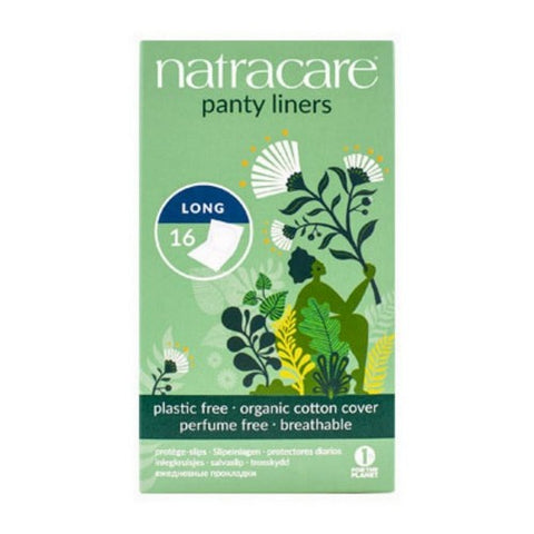 Natracare, Panty Liners Long Wrapped, 16 Count