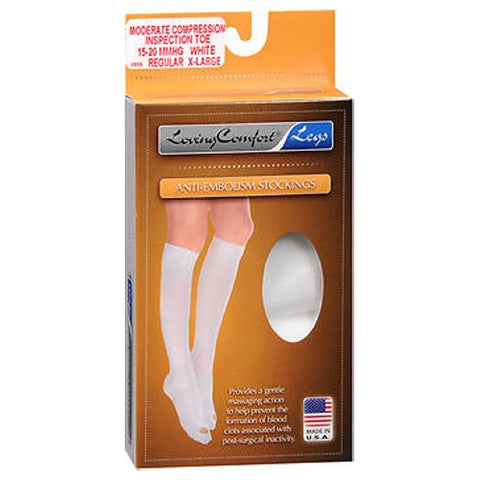 Scott Specialties, Loving Comfort Anti-Embolism Stockings Open Toe, Extra Large Regular 1 Pair