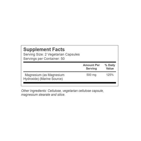 Nature's Life, Marine Magnesium, 100 Vcaps