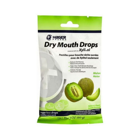 Hager Pharma, Dry Mouth Drops, Melon 2 Oz