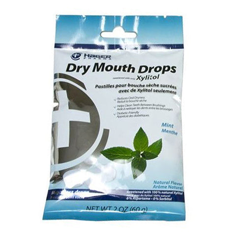 Hager Pharma, Dry Mouth Drops, Mint 2 Oz