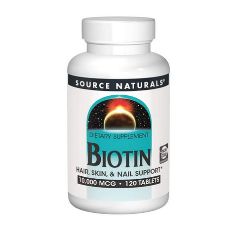 Source Naturals, Biotin, 10000 mcg, 120 Tabs