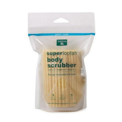 Earth Therapeutics, Super Loofah Body Scrubber, Green 1 Count