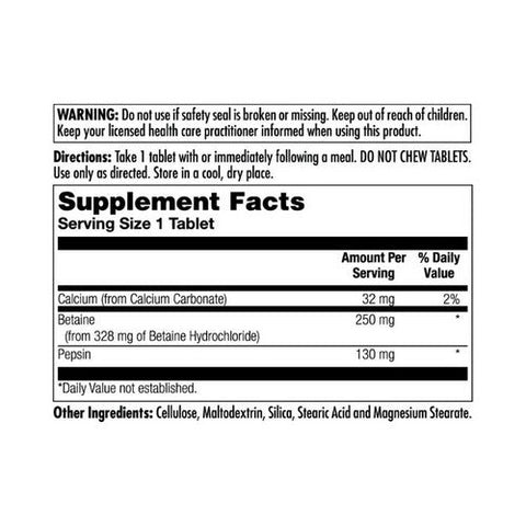 Kal, Betaine HCl+, 100 Tabs Kal