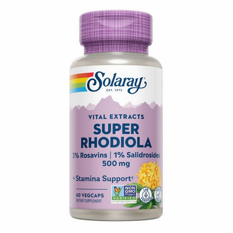Solaray, Vital Extracts Super Rhodiola, 500 mg, 60 Caps