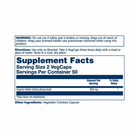 Solaray, Nettle, 100 Caps