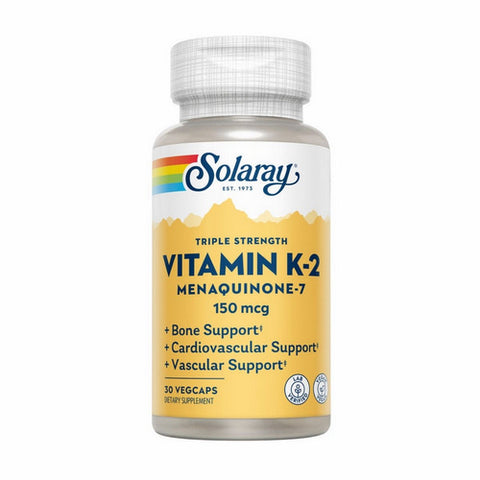 Solaray, Triple Strength Vitamin K-2 Menaquinone-7, 150 mcg, 30 Caps