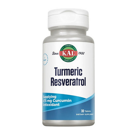 Kal, Turmeric Resveratrol, 30 Tabs