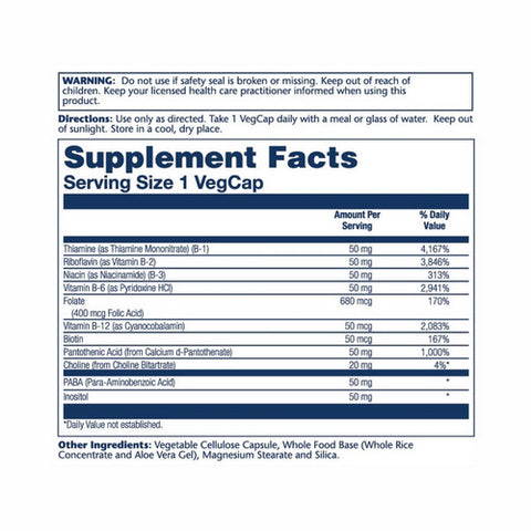 Solaray, B-Complex 50, 50 Caps
