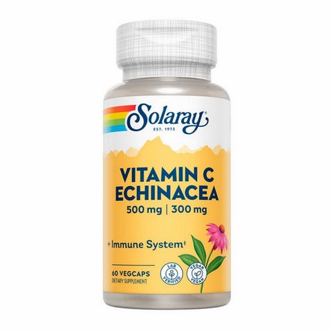 Solaray, Vitamin C With Echinacea, 60 Caps