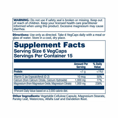 Solaray, Cal-Mag Citrate With Vitamin D-2 1:1 Ratio, 90 Caps