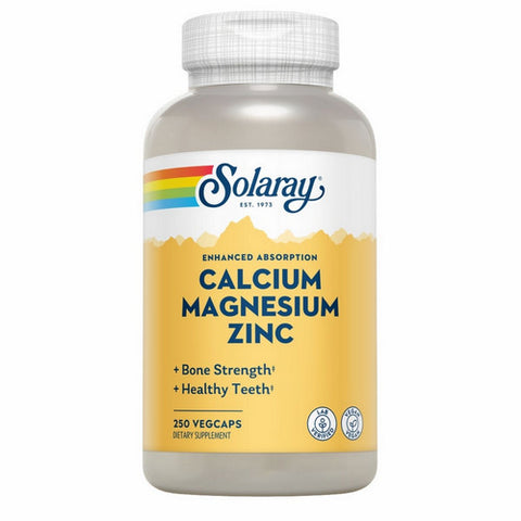 Solaray, Calcium Magnesium Zinc, 250 Caps