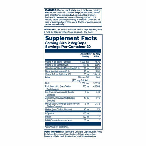 Solaray, Hair Nutrients, 60 Caps