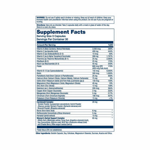 Solaray, Women's Golden Multi-Vita-Min, 90 Caps