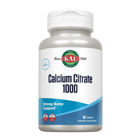 Kal, Calcium Citrate 1000, 90 Tabs