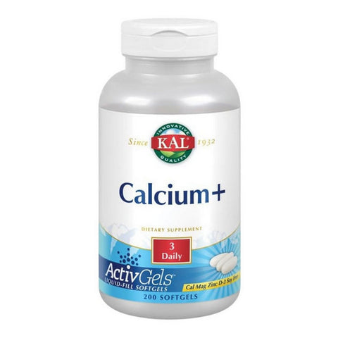 Kal, Calcium+, 200 Tabs