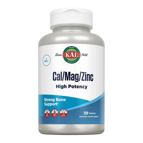 Kal, Cal/Mag/Zinc High Potency, 250 Tabs