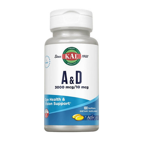 Kal, A & D, 100 Softgels