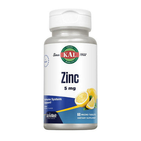 Kal, Zinc Lemon, 5 mg, 60 Tabs Kal