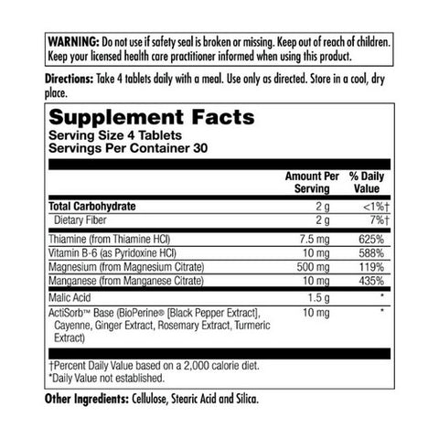 Kal, Malic Acid With Magnesium, 120 Tabs