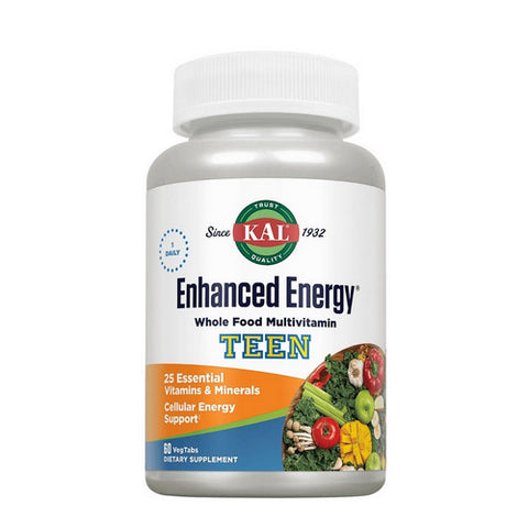 Kal, Enhanced Energy Teen, 60 Tabs Kal