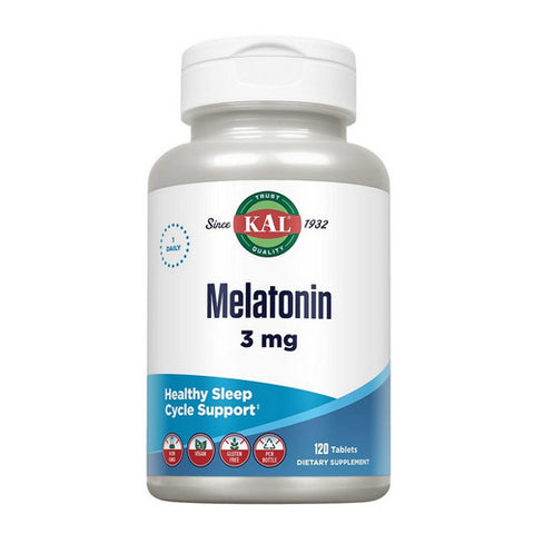 Kal, Melatonin, 3 mg, 120 Tabs