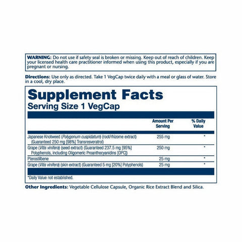 Solaray, Super Resveratrol, 30 Caps Solaray