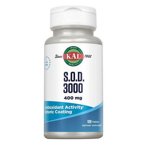 Kal, S.O.D. 3000, 400 Mg, 100 Tabs Kal