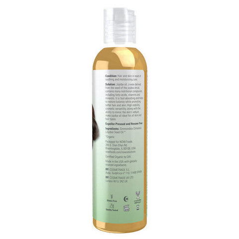 Now Foods, Organic JoJoba Oil, 8 oz Now Foods