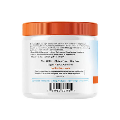 Doctors Best, High Absorption Magnesium, 100 mg, 200 Grams