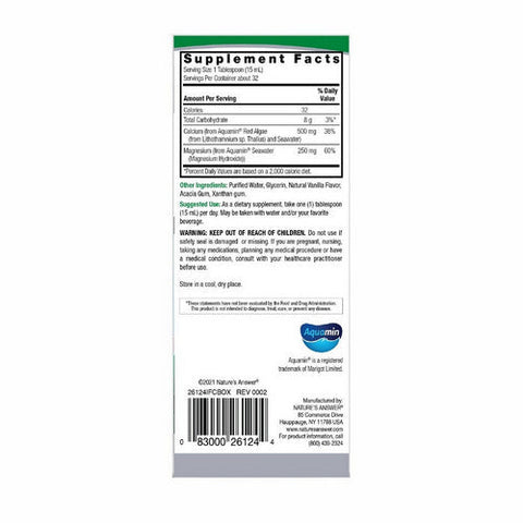 Nature's Answer, Marine Based Calcium And Magnesium Liquid, 500 / 250 Mg, 16 Oz Nature's Answer