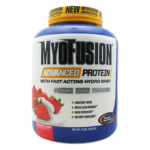 Gaspari Nutrition, Myofusion Advance, Strawberry 4 lbs