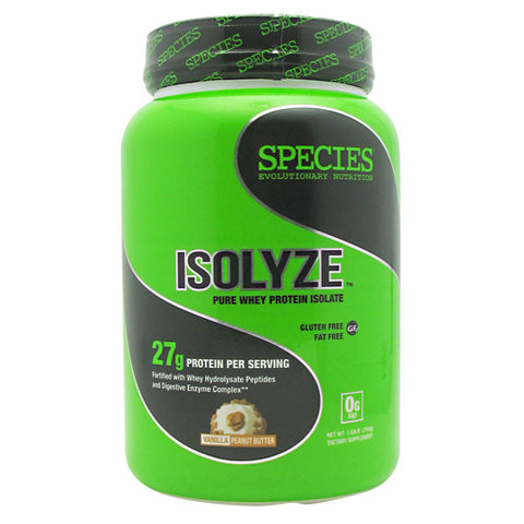 Species Nutrition, ISOLYZE, Vanilla Peanut Butter 22 serving