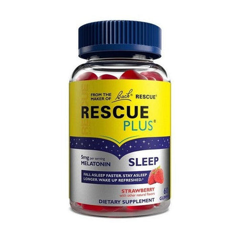 Bach, Rescue Plus Sleep Gummies Strawberry, 5 Mg, 60 Gummies Bach