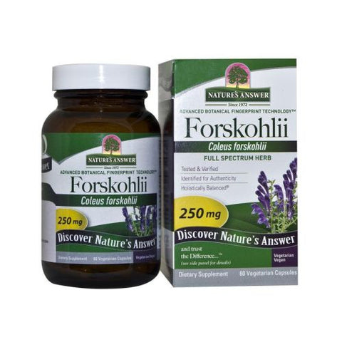 Nature's Answer, Forskohlii, 250 mg, 60 Caps