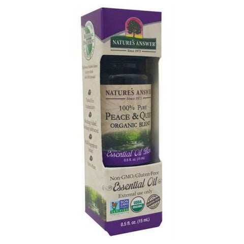 Nature's Answer, Organic Essential Oil, Peace & Calming 0.5 oz