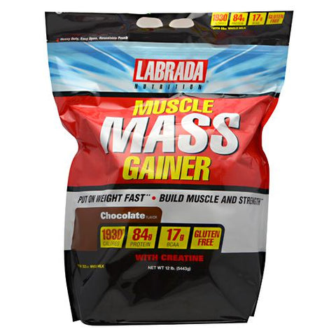 LABRADA NUTRITION, Muscle Mass Gainer, Vanilla 6 lbs