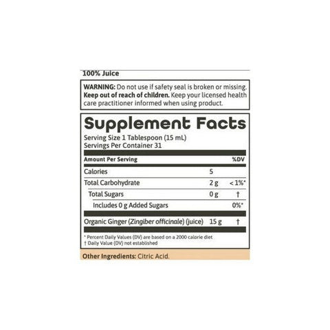 Dynamic Health Laboratories, Ginger Juice Certified Organic, 16 oz Dynamic Health Laboratories