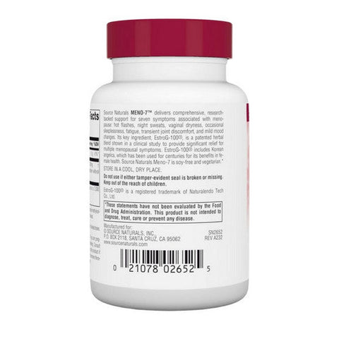 Source Naturals, Meno - 7, 60 Veg Caps Source Naturals