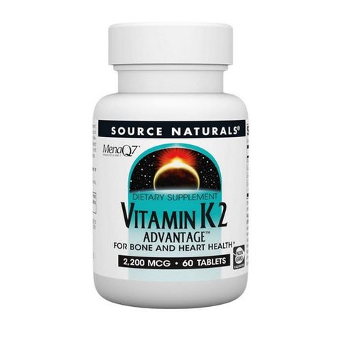 Source Naturals, Vitamin K-2 Advantage, 2200 mcg, 60 Tabs